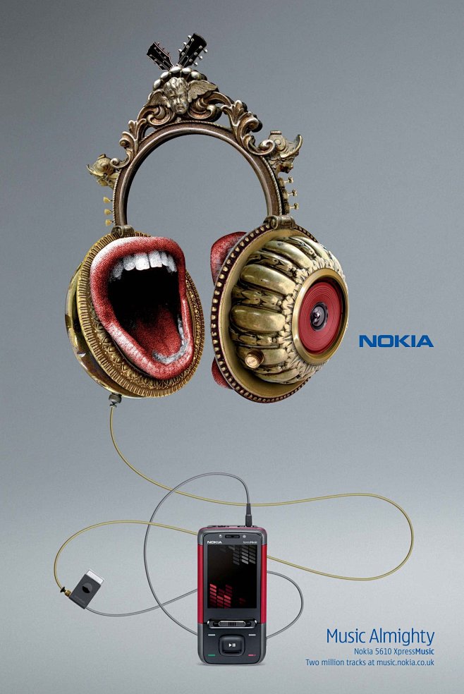 諾基亞音樂手機平面廣告設(shè)計大賽 讓旋律在視覺中躍動
